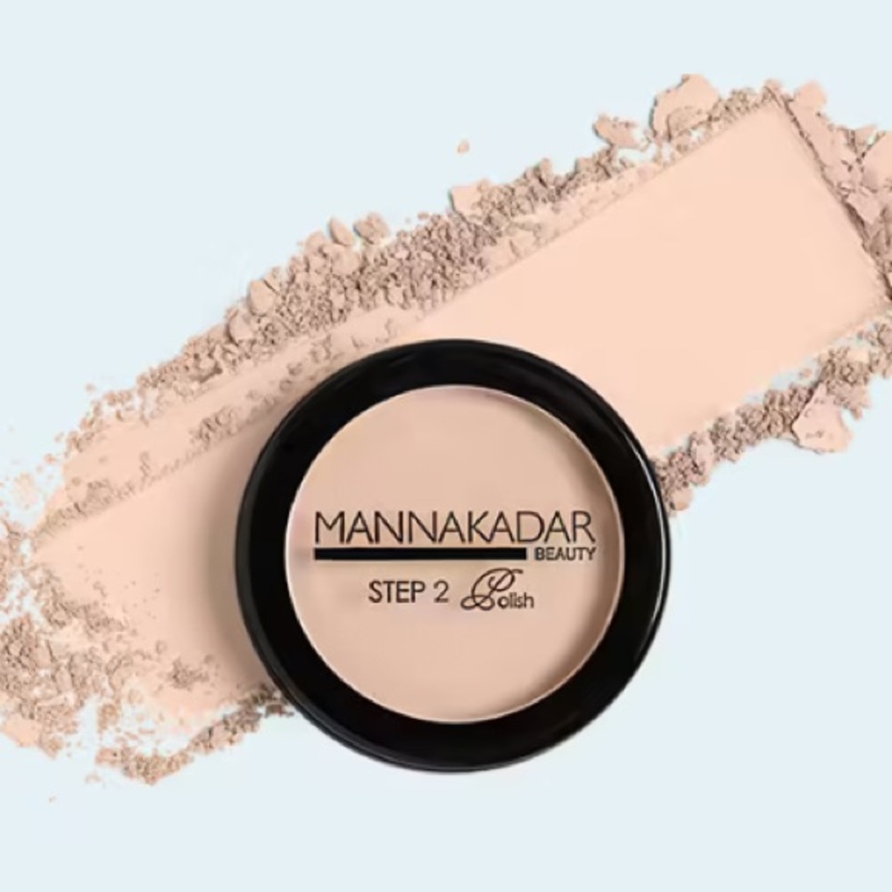 💎 MANNA KADAR COSMETICS Flawless Finish Dual Powder C3 Flawless Linen